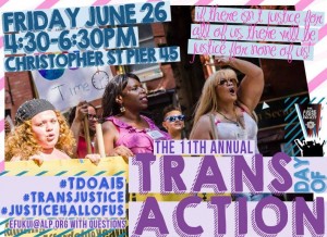 11th Trans Day of Action Banner